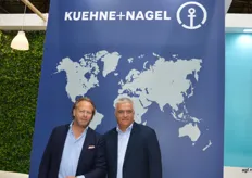 Dennis Verkooy with his German colleague Frank Ganse from Kuehne + Nagel